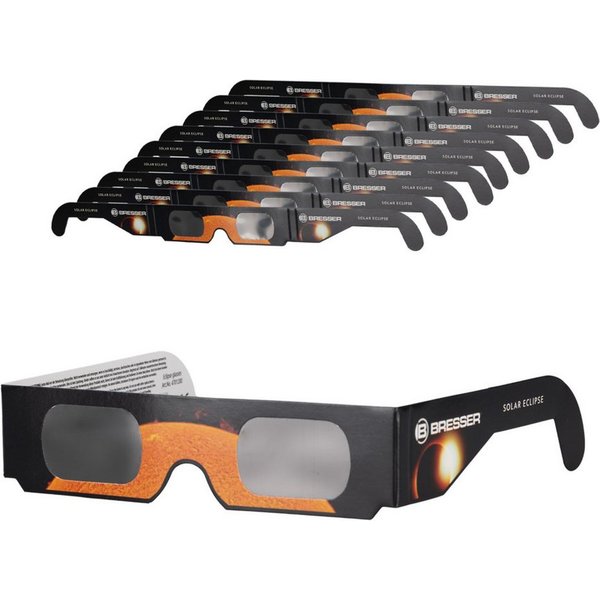 BRESSER Teleskop Bresser Sonnenfinsternis-Brille 10 Stück