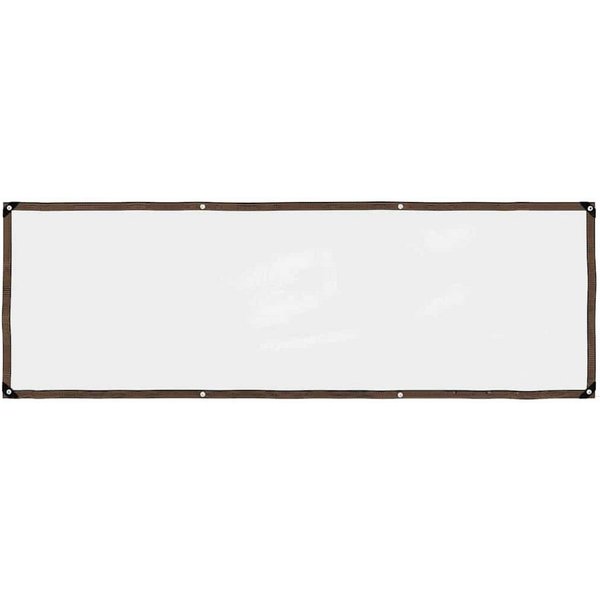 vidaXL Schutzplane Transparente Plane mit Ösen 1x3 m Polyethylen (1-St)