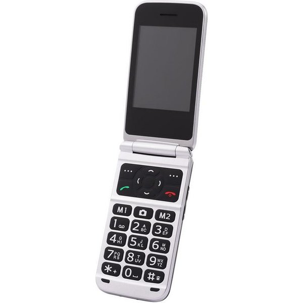 OLYMPIA OFFICE VITUS 4G Klapphandy (Bluetooth, Seniorenhandy, große Tasten, schwarz)