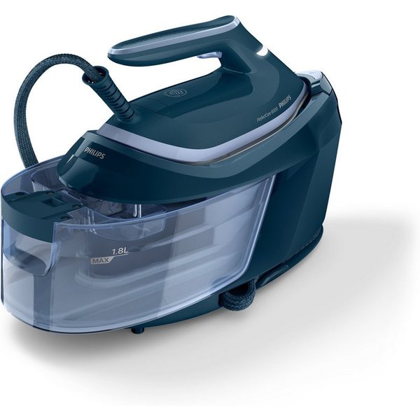 Philips Dampfbügelstation PSG6023/20 PerfectCare 6000 Series, 1800 ml Wassertank, 2.400 Watt, OptimalTemp & SteamGlide Plus Bügelsohle, 500gr Dampfstoß