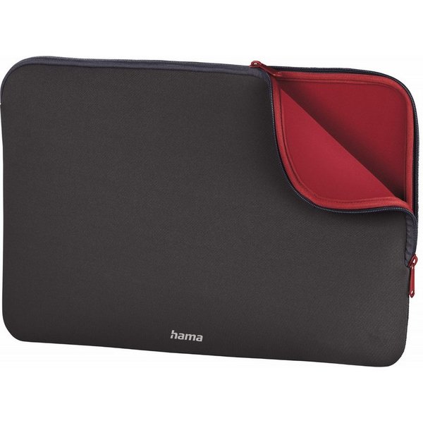 Hama Laptoptasche Notebook-Sleeve Neoprene 14,1" bis 15" Grau, Business Schutz-Hülle Laptop-Tasche Case für 14" 14,1" 14,4" 15" Zoll