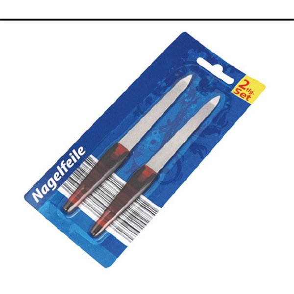 Maniküre-Pediküre-Set Nagelfeile Nagelpflegegerät 2er Pack transparent, 2-tlg., Nagelfeile, Nagelfeile Nagelfeile Set Nagelfeilen 2er Pack Nagel Feile Glasnag