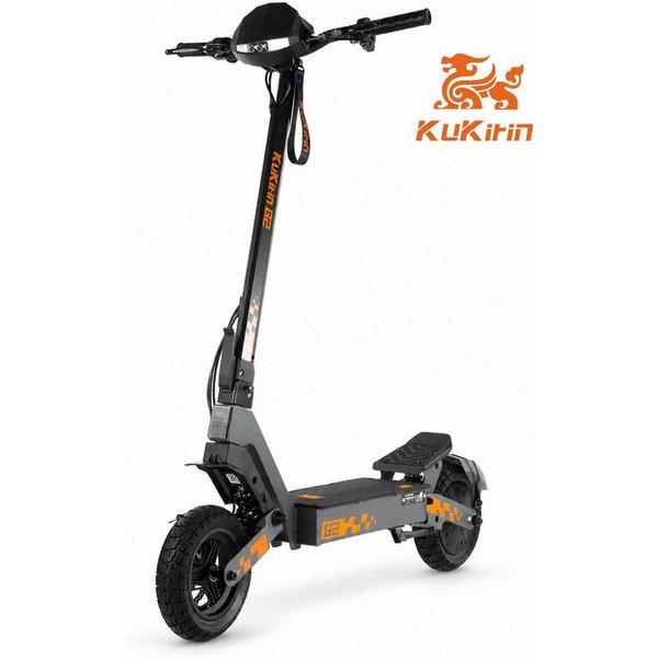 Vankel E-Scooter KuKirin G2 E-Scooter 800W 48V 15.6Ah 55km 45km/h 10 Zoll klappbar, Federgabelung Dualfederung LED Display Scheibenbremse IPX4 Akku