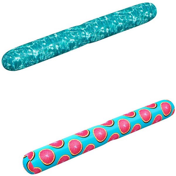 Bestway Auftriebskörper Splashin' Style™ (Packung, 1-tlg., mit Textilbezug, 152 x 15 x 15 cm), Abnehmbarer, waschbarer Textilbezug