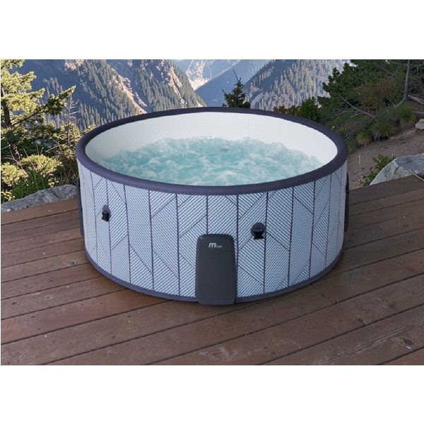 mSpa Whirlpool TIDAL Eco XL 2026- Ø 173 x 65 cm - ganzjährig Outdoor Pool - Hydrojets, Aufblasbares Aufstellbecken, inkl. UVC+ Selbstreinigungsfunktion, App, Sc