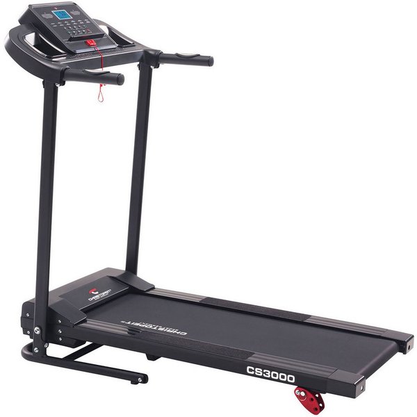 Christopeit Sport® Laufband CS 3000 (mit integrierten Handpulssensoren und Soft-Drop-Klappsystem), bis max. 8 km/h, klappbar, 120 kg max. Benutzergewicht