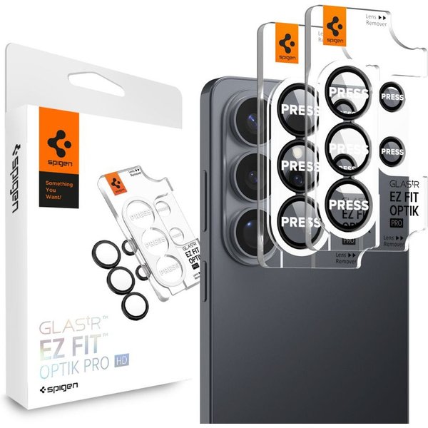 Spigen Kameraschutzglas 2x Kamera Panzerglas für Samsung Galaxy S26 Ultra Linsenglas für Samsung Galaxy S26 Ultra, 2er Kameraschutzglas-Set, 2 Stück, Kamera Sch