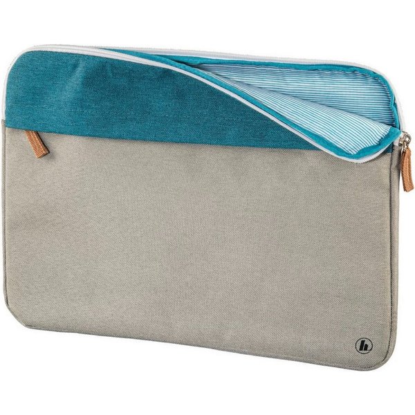 Hama Laptoptasche Notebook-Sleeve Florenz Laptop-Tasche Case Petrol (1x Notebook-Sleeve), Business Hülle Notebook-Fach 13,3" 13,5" 14" 14,2" 14,4" Zoll Laptop