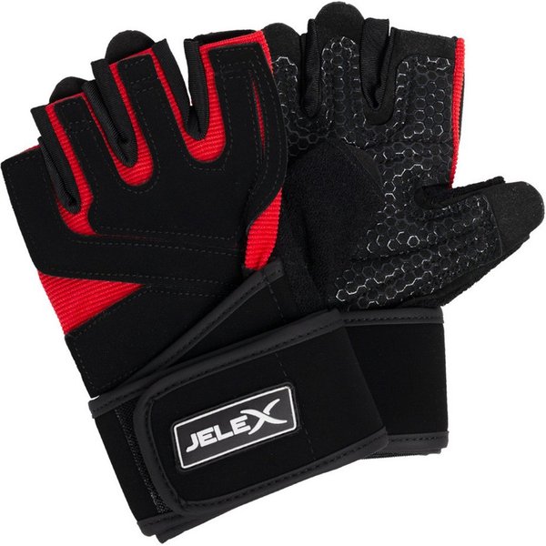 JELEX Trainingshandschuhe Power Premium gepolsterte Trainingshandschuhe leicht gepolsterte Handflächen und genoppte Struktur