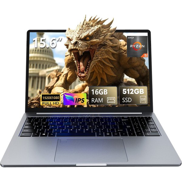 Ninkear Laptop AMD Ryzen 5 5500U(bis zu 4,3 GHz),16GB RAM + 1TB/512GB SSD Business-Notebook (39,62 cm/15.6 Zoll, AMD AMD Ryzen 5 5500U AMD Ryzen 5 5500U, AMD Ra