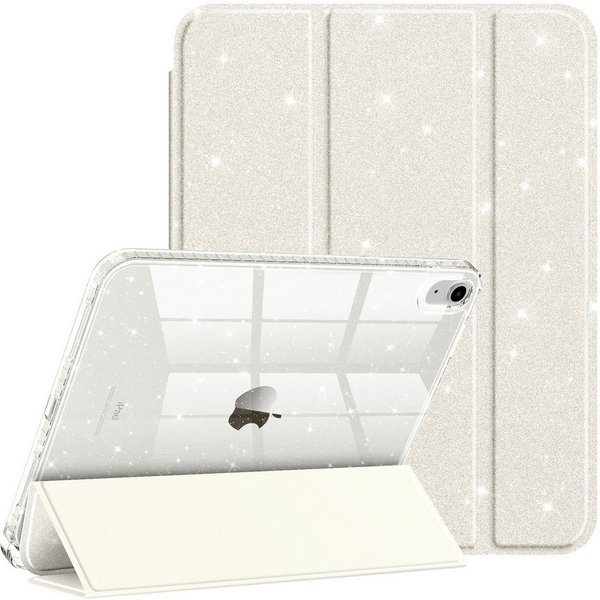 Fintie Tablet-Hülle für iPad 11 Generation 11 Zoll 2025(A16), iPad 10 Generation 2022, mit Stifthalter, Glitzernde Stoßfeste Case mit Glänzende Rückseite