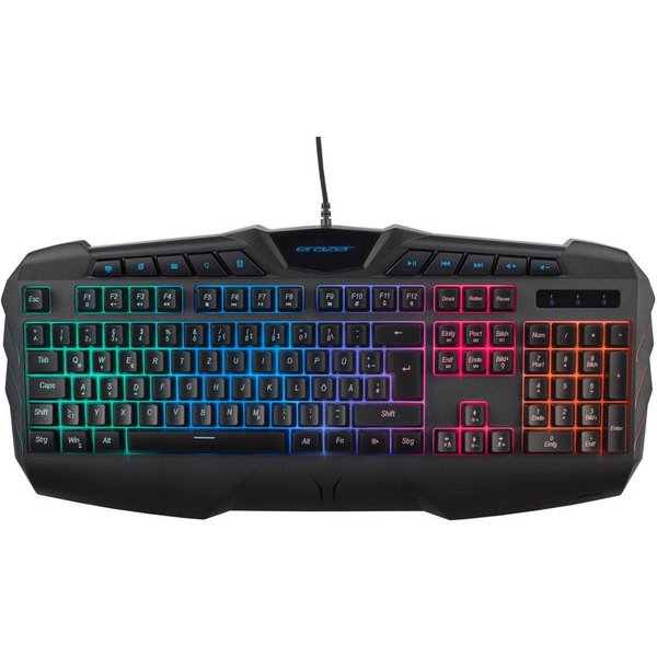 Medion® Supporter P11 halbmechanische Gaming Tastatur Beleuchtung Anti Ghost Gaming-Tastatur