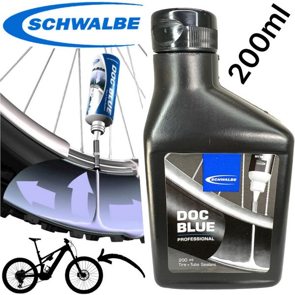 Schwalbe Fahrradreifen Schwalbe Doc Blue Professional Fahrrad Tubeless Reifen Milch 200ml