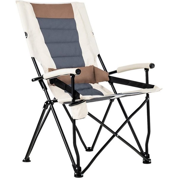 COSTWAY Campingstuhl Klappstuhl, mit Getränkehalter, bis 150kg