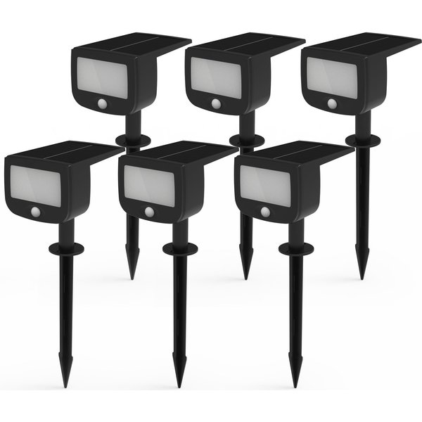 Northpoint Bewegungsmelder LED Solar Strahler Fluter Sicherheitsleuchte mit Funk, (6-St)