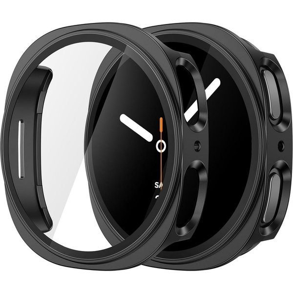 MSM Smartwatch-Hülle Hülle für Samsung Galaxy Watch 8 40mm / 44mm Schutzglas Panzerfolie