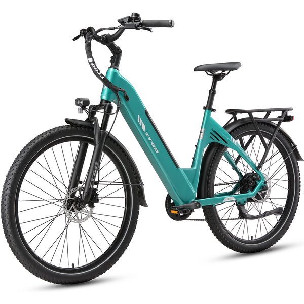 TTGO E-Bike Cityrad 28 Zoll, 110km, mit Federsattelstütze, Elektrofahrrad für Damen Herren, 7 Gang Shimano, Kettenschaltung, Heckmotor, 648 Wh, City E-Bike mit 