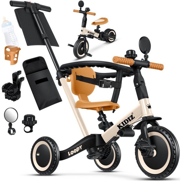 KIDIZ Laufrad, 6in1 Dreirad Loopy Laufräder Lauffahrrad Kinderdreirad