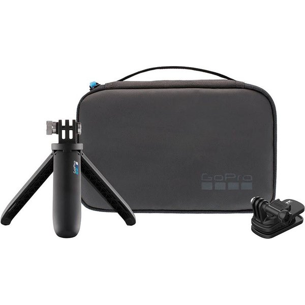 GoPro Kamerahalterung Reise-Kit, (bis 2,5 Zoll, Shorty + Magnetischer Drehclip + Kamera-Case)