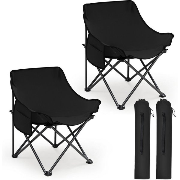 SUNULA Campingstuhl Campingstuhl Faltbar Angelstuhl Klappsessel mit Tragetasche für Garten (2 St), Klappstuhl Gartenstuhl bis zu 100 kg