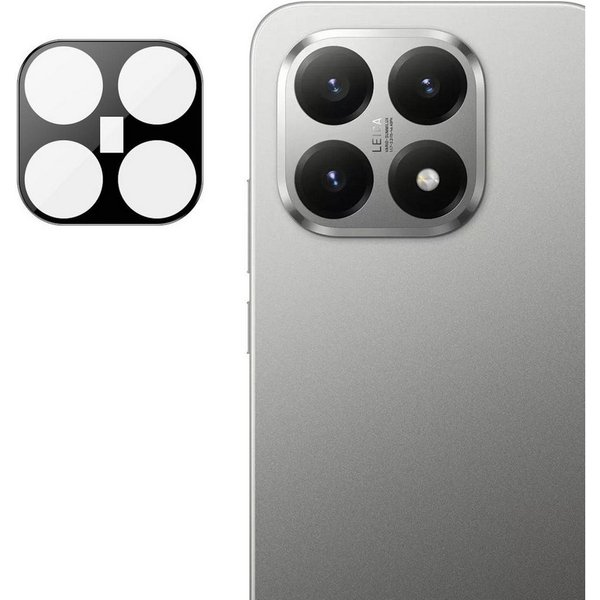 Wigento Kameraschutzglas Linsenschutz für Xiaomi 15T 5G 9H Hartglas Komplettschutz Schwarz für Xiaomi 15T 5G, 9H Glas, HD-Klarheit, kratzfest