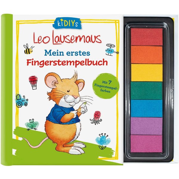 Leo Lausemaus - Mein erstes Fingerstempelbuch Mit 7 Fingerstempelfarbe / diverse