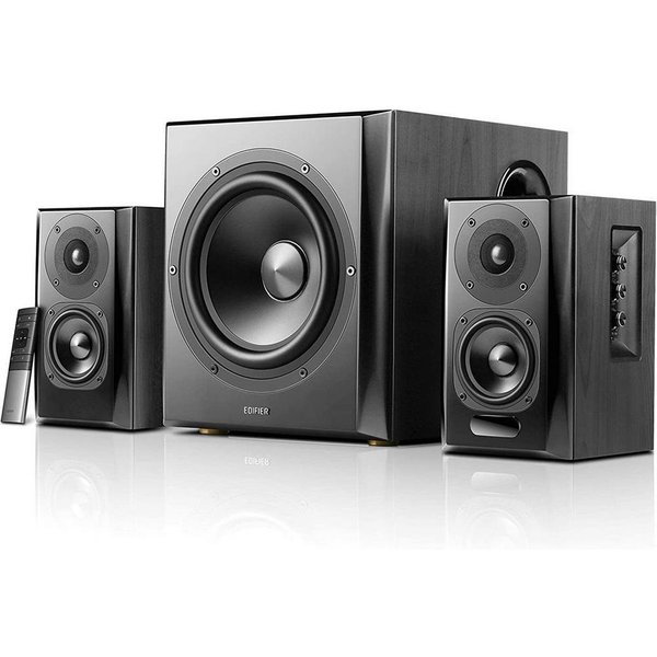 Edifier® S351DB Regal-Lautsprecher 2.1 (Bluetooth, 150 W, Infrarotfernbedienung)
