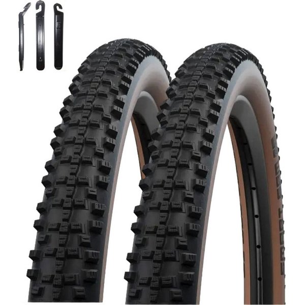 maxxi4you Fahrradreifen 2 x Schwalbe Smart Sam ADDIX 29 x 2,60 (65-622) Schwarz/Bronze inkl RH