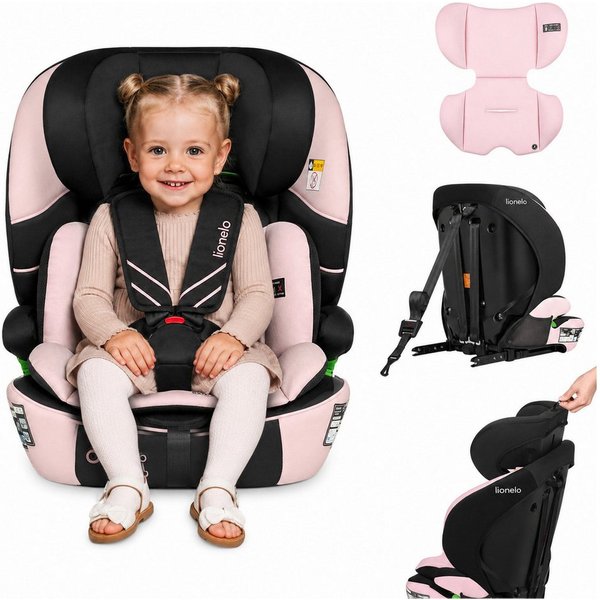 lionelo Autokindersitz LEVI FIX I-SIZE, ab: ab 15 Montaen, bis: Bis ca. 12 Jahre (150 cm), ab: 76 cm, bis: 150 cm, (Set), Dri-Seat/ISOFIX/TopTether/Reduziereins