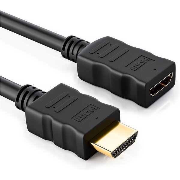 deleyCON deleyCON High Speed HDMI Kabel Verlängerung 3m - Buchse zu Stecker HDMI-Kabel