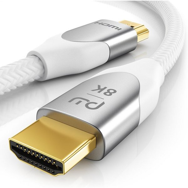 Primewire 8K, Premium, Nylonummantelung, 7680 x 4320 @ 120 Hz mit DSC - 2m HDMI-Kabel, 2.1, HDMI Typ A (200 cm), Ultra High Speed, eARC, HDCP, ideal für Gaming,