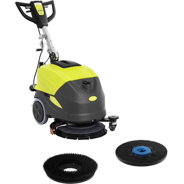 Ulsonix Hartbodenreiniger Scheuersaugmaschine 1450 m²/h 155 U/min 400 W Bodenreiniger Ansaugdüse, 1000 W