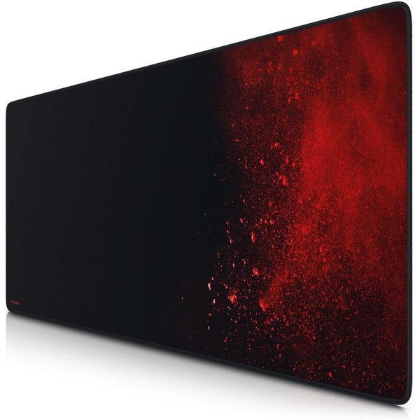 Titanwolf Gaming Mauspad XXL Speed Mousepad 900 x 400 x 3 mm, große Tischunterlage (1-St), rutschfest, abwaschbar, Geschwindigkeit & Präzision, Blood, Gaming