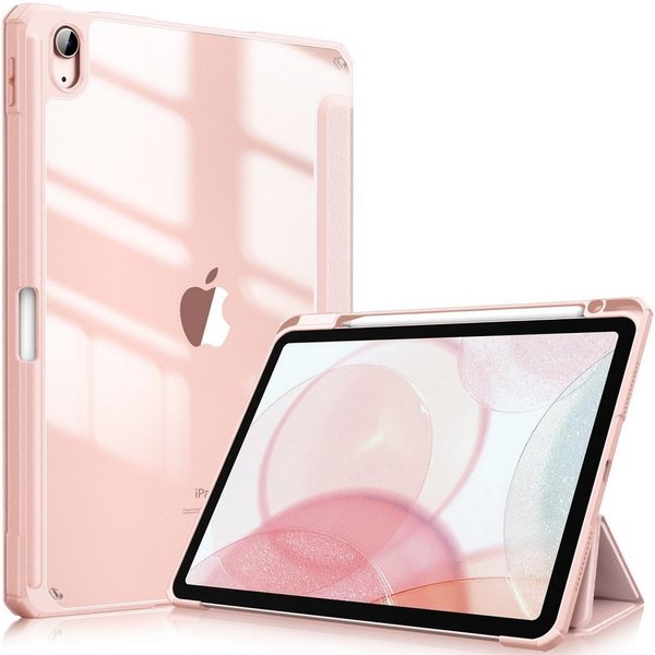 Fintie Tablet-Hülle für iPad Air 11'' M4/M3/M2(2026/2025/2024), iPad Air 5/4 Gen 2022/2020 10.9 Zoll, mit Stifthalter, Hülle mit transparenter Hartschale auf de