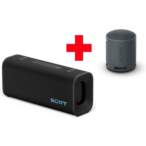 Sony ULT FIELD 3 + SRS-XB100 Bluetooth-Lautsprecher Stereo (A2DP Bluetooth, Bluetooth, HFP, AVRCP Bluetooth, 30 W, 2er Set - ULT POWER SOUND, 24h-Akku, IP67, wa