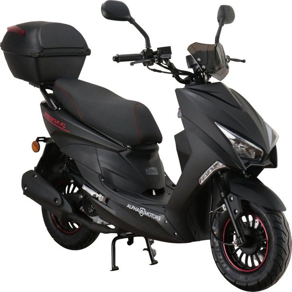 Alpha Motors Motorroller Speedstar FI, 50 ccm, 25 km/h, Euro 5, (mit Topcase), mit Lenkerschloss