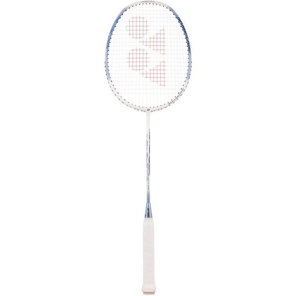 Yonex Badmintonschläger Nanoflare 001 Clear (grifflastig, flexibel) weiss - besaitet, Gewichtsklasse: 5U/G4