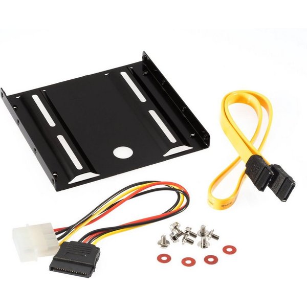 Poppstar Festplatten-Einbaurahmen, Einbau-Kit für interne 2,5 Zoll SSD-HDD inkl. Einbaurahmen, Schrauben