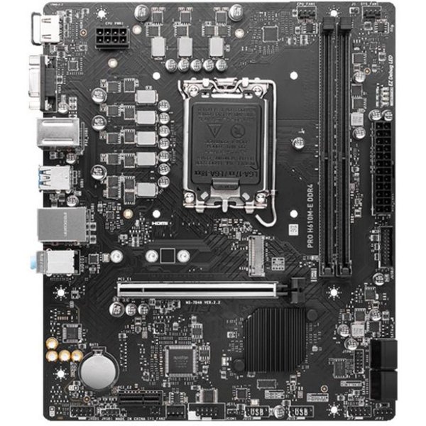 MSI PRO H610M-E DDR4 motherboard Intel H610 LGA 1700 micro ATX Mainboard
