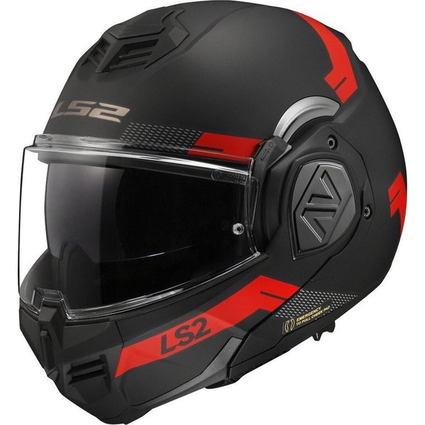 LS2 Motorradhelm FF906 Advant Bend Klapphelm, Notfallsystem-polsterung (eqrs),integriertes Sonnenvisier