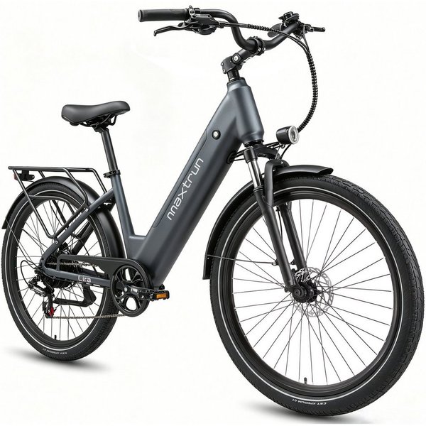 Vankel E-Bike Cityrad 28Zoll E-Fahrrad Damen u. Herren 720WH Pedelec, 48V 15AH 140km E-bikes, Kettenschaltung, Heckmotor, 720 Wh, (set, Beleuchtungsset mit Batt