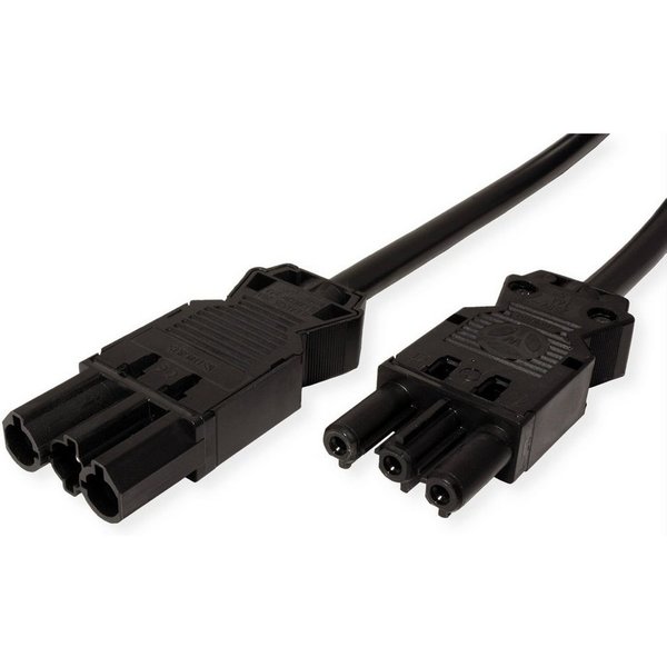 Bachmann Geräteverlängerung GST18-3 Stecker/Kupplung Stromadapter Wieland GST18 zu Wieland GST18, 3 cm, Halogenfrei, 375.083
