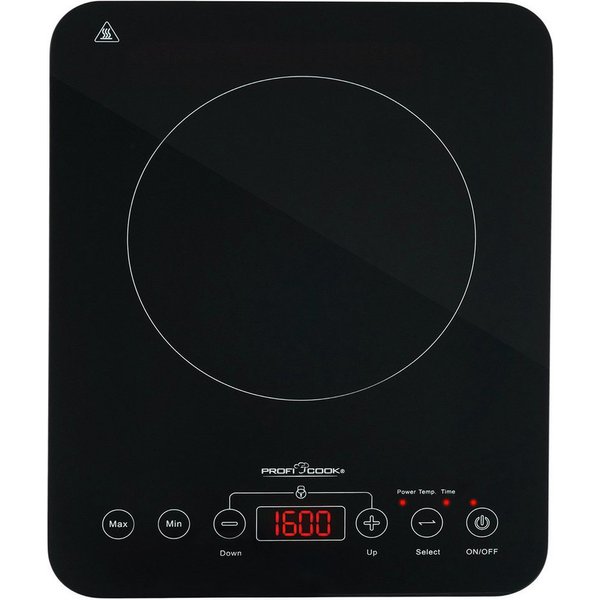 ProfiCook Einzel-Induktionskochplatte PC-EKI 1062, Induktionskochplatte, 10 Stufen, 60°-240°C
