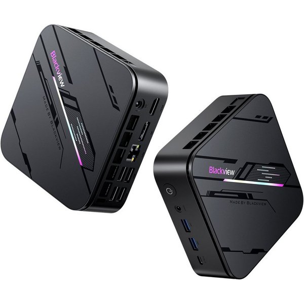 blackview 2026 Neuer MP100Pro Core i3, 16GB DDR4, 512GB SSD (2TB max) Mini-PC (Intel Intel Alder Lake i3-1215U, Intel, 16 GB RAM, 512 GB SSD, 4K 144Hz, 12 Ansch