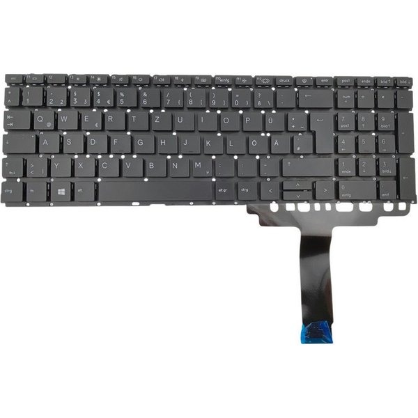 Trade-Shop Ersatzteil passend für HP ProBook 450 G8, 455 G8 Tastatur (Tasten: Deutsch, QWERTZ / Farbe: Schwarz / mit Hintergrundbeleuchtung)