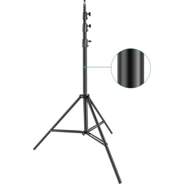 Neewer Schwerlast Lichtstativ, 13ft/4m verstellbarer Metall C Stand Schwarz Lampenstativ (Fotostativ, Federpolster 1/4" Schraube, für Studio, max Belastung 10kg