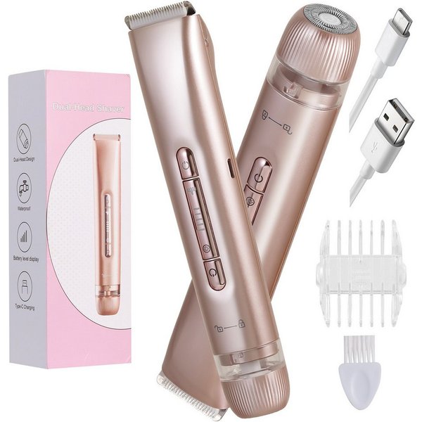 Scttomon Epilierer TMQ-4, Aufsätze: 1 St., 2-in-1 Damen Trimmer, Gesichtstrimmer, Wet&Dry