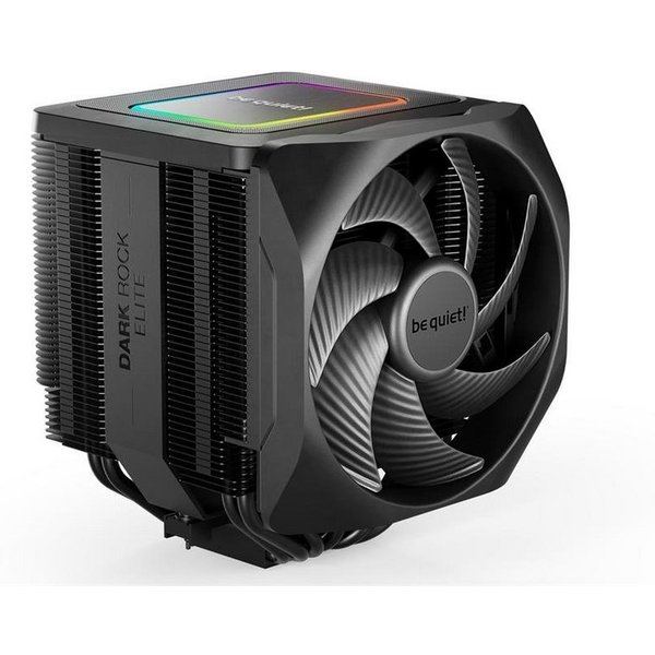 be quiet! CPU Kühler Dark Rock Elite, 135mm PWM Lüfter, Heatpipes, Frontlüfter, ARGB LED, Speed Switch BK037