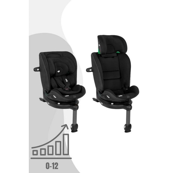 Joie Autokindersitz i-Spin 360 max - 4-in-1 drehbarer Kindersitz (40 bis 150 cm), Integrierte ISOFIX-Basis, Booster mit 3-Punkt-Gurt von 100 bis 150 cm