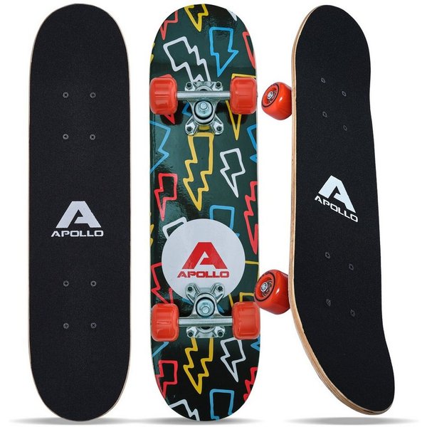Apollo Skateboard Kinderskateboard 24" Kinder, Longboard, ABEC 3 und Aluminium Achsen
